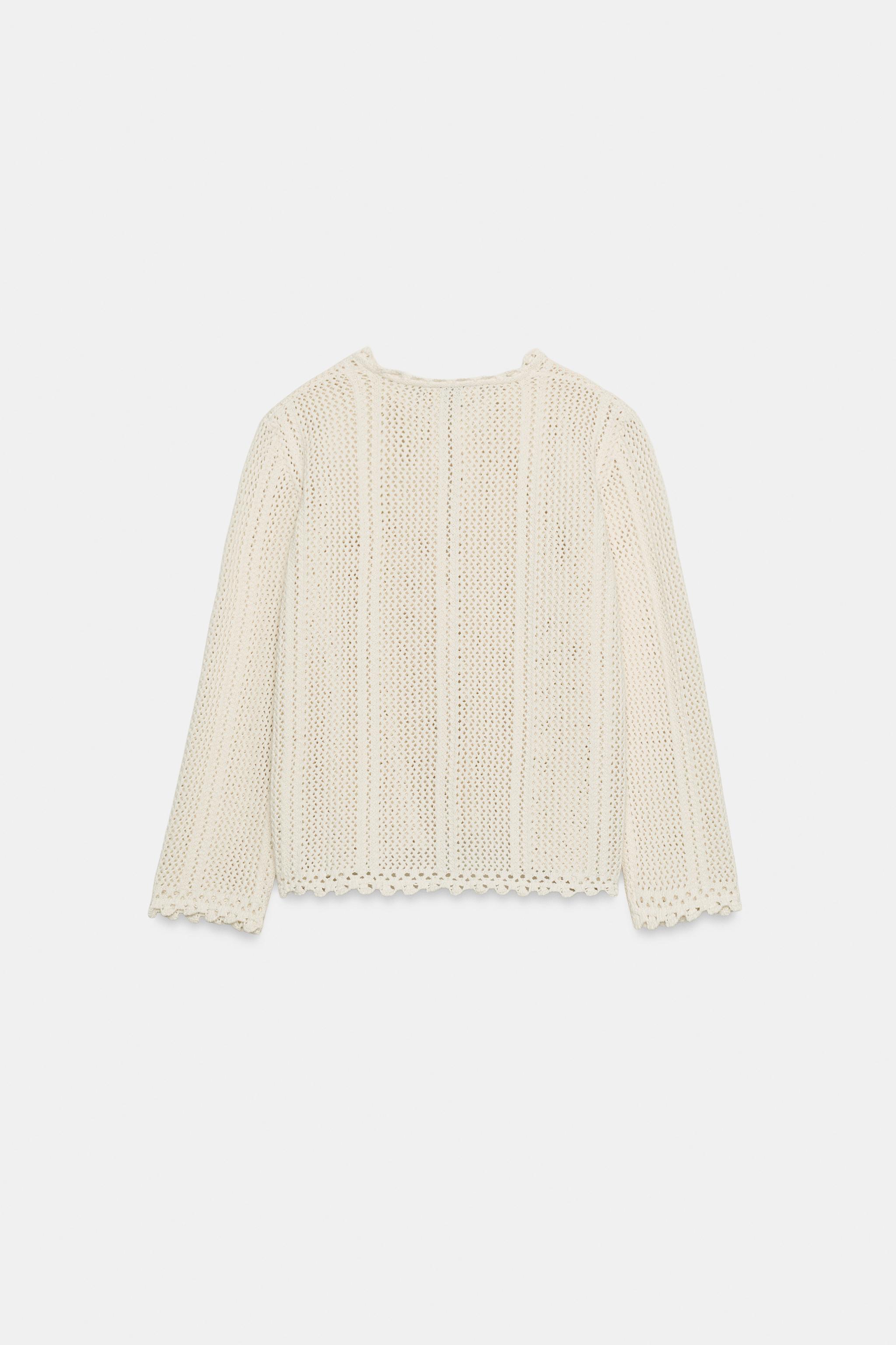 GILET EN MAILLE POINTELLE